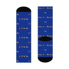 1-of-1 Tour VIP SGRho-WOMAN Commemorative Blue Cushioned Crew Socks