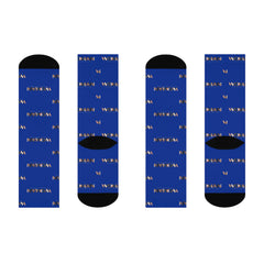 1-of-1 Tour VIP SGRho-WOMAN Commemorative Blue Cushioned Crew Socks