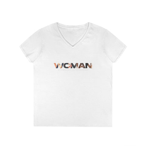 WOMAN Release Commemorative - Ladies' V-Neck T-Shirt