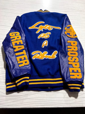 The Blue and Gold Sigma Gamma Rho MC Lyte Limited Edition Scholarship Jacket